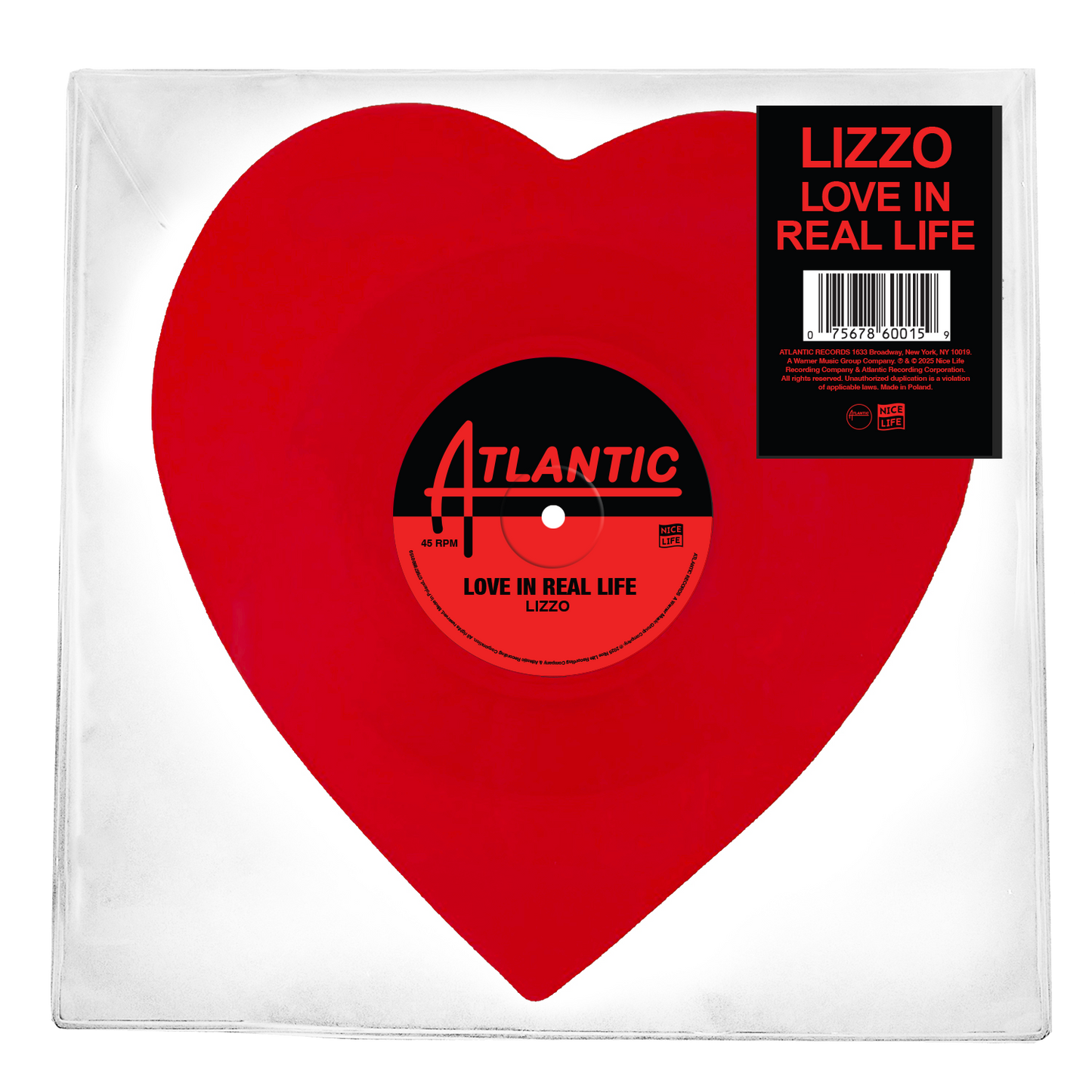 Love in Real Life 10” Heart Shaped Vinyl