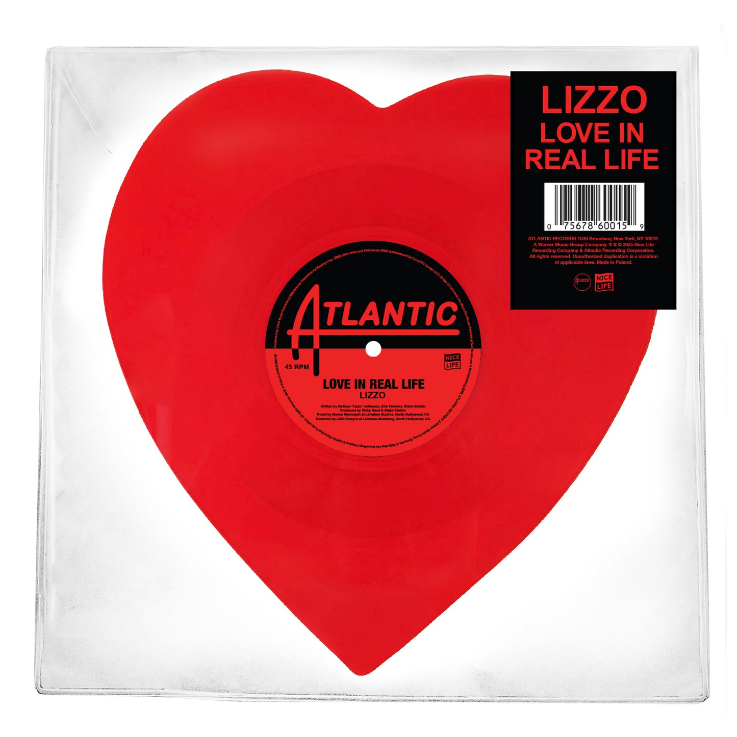 Love in Real Life 10” Heart Shaped Vinyl