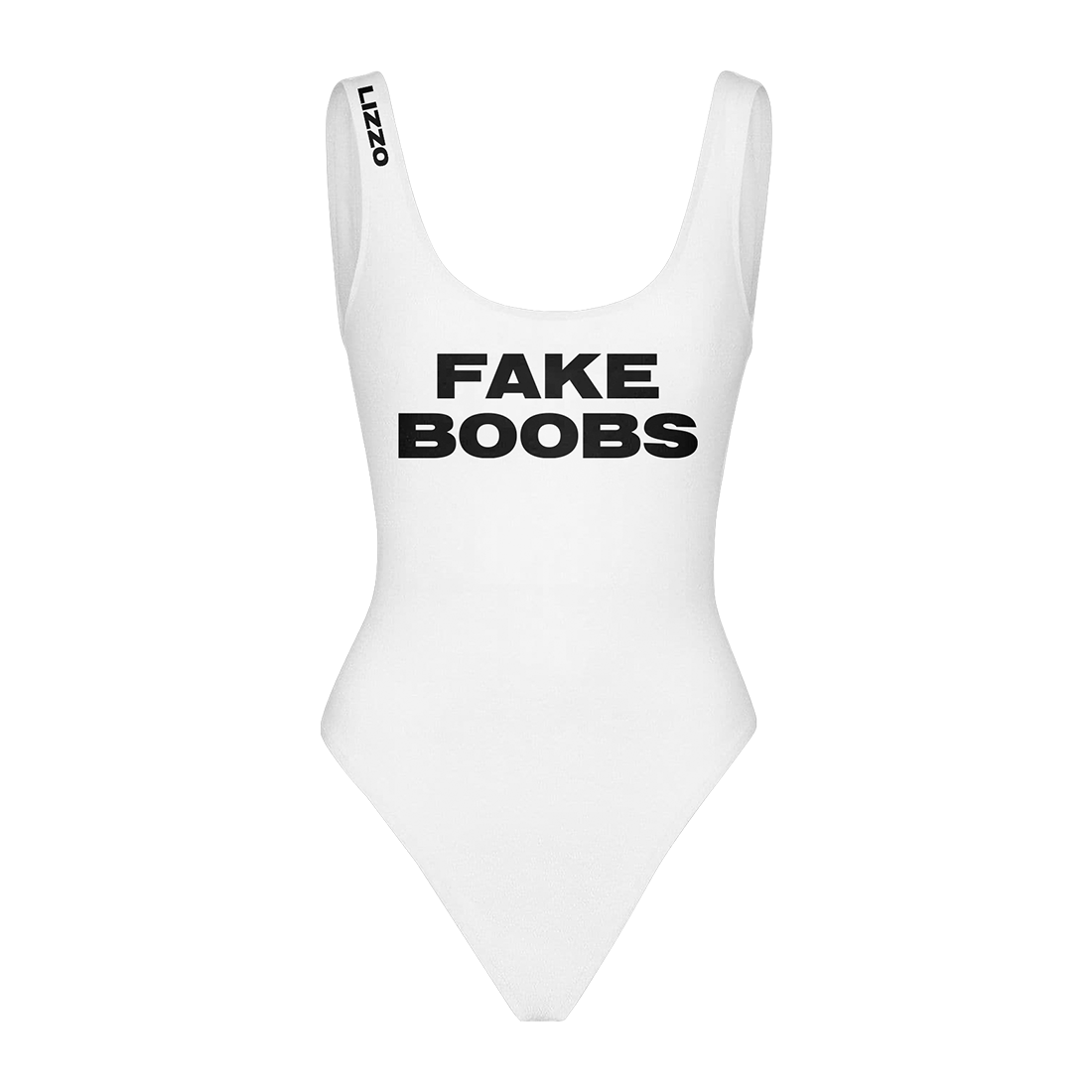 Fake Boobs/Ass White Bodysuit