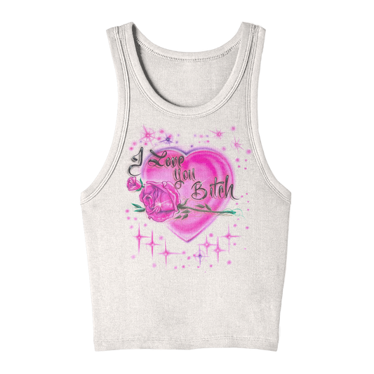 I Love You Airbrush Summer Tank