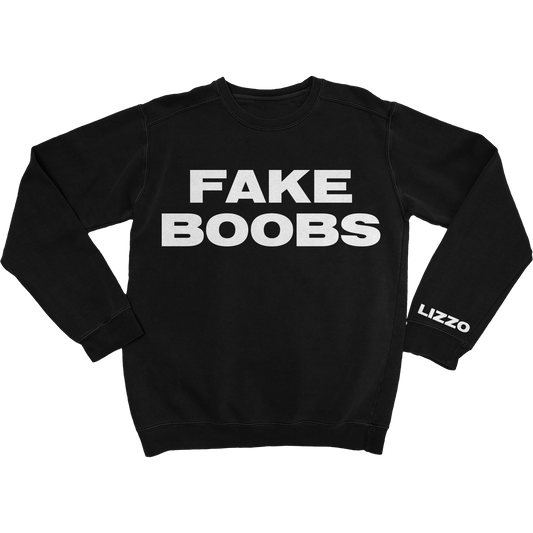 Fake Boobs Black Sweatshirt