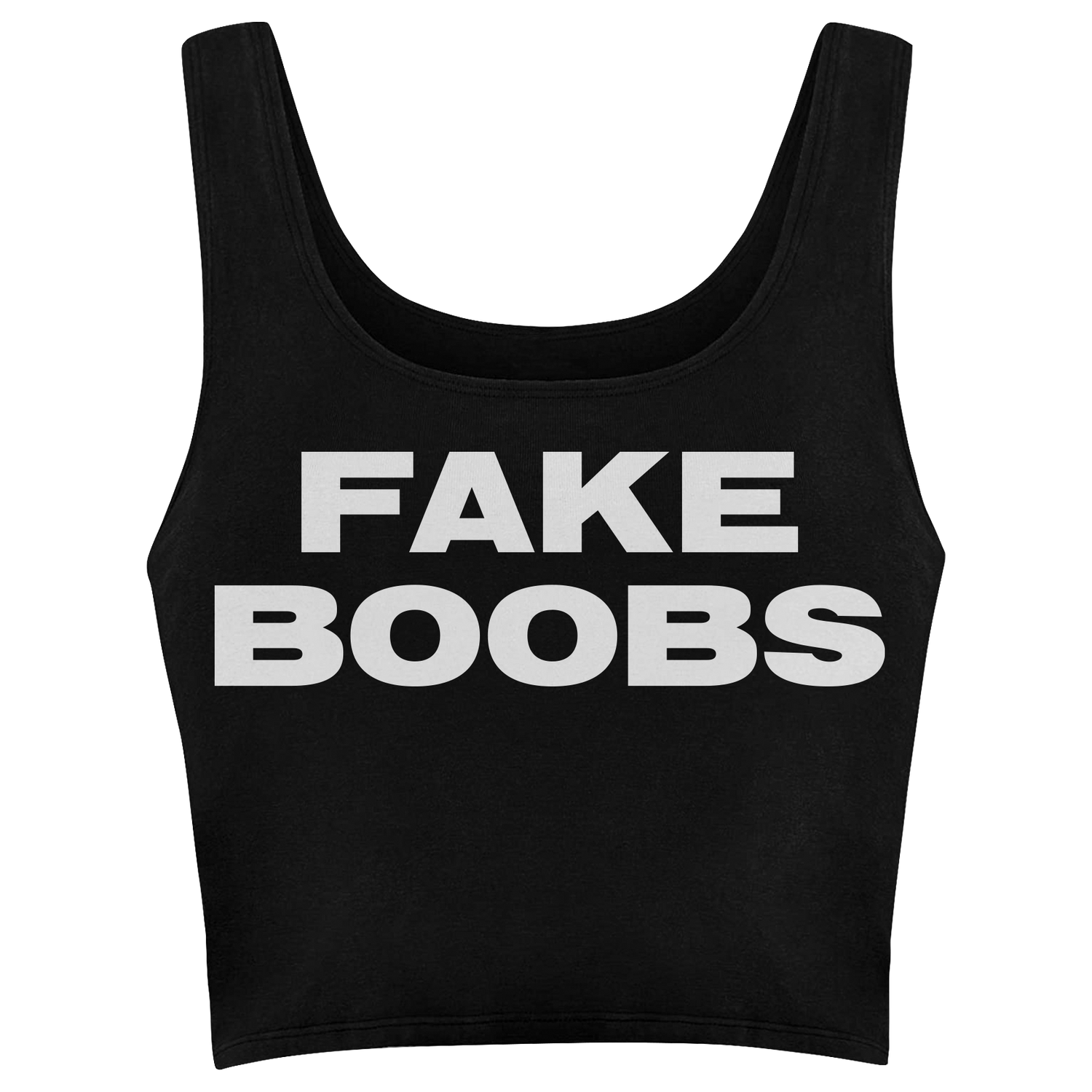Fake Boobs Black Crop Top – Lizzo